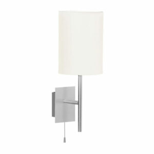 SENDO-APPLIQUE PARALUME 1X60W ALLUMINIO+TEXTIL BIANCO - EGLO ITALIANA SRL 82809
