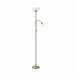 UP 2-PIANTANA C/LAMPADA LETTURA 1X100W E27+1X40W E14 BRUNITO - EGLO ITALIANA SRL 82844