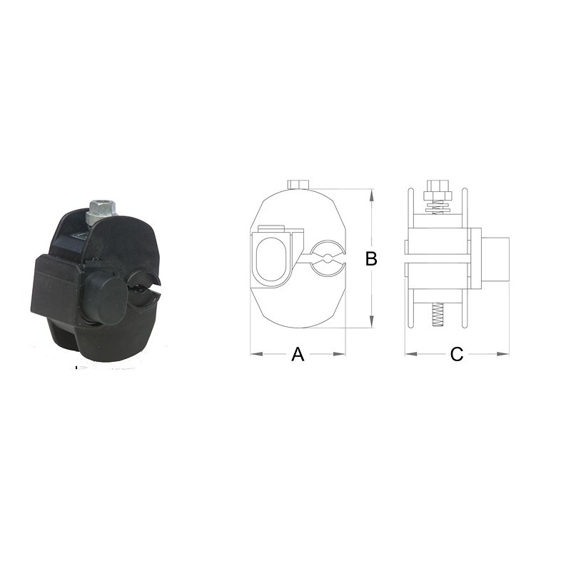 CONNETTORE PERFORAZIONE ISOLANTE 6-16MMQ - ZIPPO 8752 CONNETTORE PERFORAZIONE ISOLANTE 6-16MMQ - ZIPPO 8752
