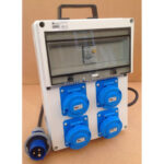 QUADRO CANTIERE 4 PR.MON.IP65 C/CAVO SPINA E PULS.EMERG. - MARLANVIL 961.4022.PE
