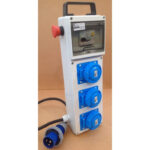 QUADRO CANTIERE IP65 3 PR.MONOF.C/CAVO E SPINA+PULS.EMERG. - MARLANVIL 961.4025.PE
