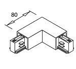 NOVATRACK: GIUNTO "L" INTERNO BIA. - NOVALUX A022BI