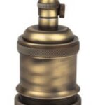 PORTALAMPADA VINTAGE E27 IN METALLO - AMARCORDS SRL AH129