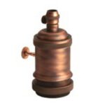 PORTALAMPADA E27 IN METALLO CON INTERRUT - AMARCORDS SRL AH131