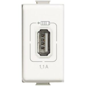 MATIX - USB CHARGER 1,1A WHITE - BTICINO AM5285C1