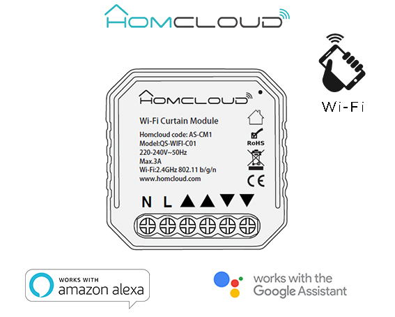 MODULO TAPPARELLE INTELLIGENTE WIFI DA INCASSO - LIFE365 AS-CM1 MODULO TAPPARELLE INTELLIGENTE WIFI DA INCASSO - LIFE365 AS-CM1