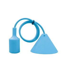 PENDEL 1MT SILICONE AZZURRO E27 - AMARCORDS SRL AT902