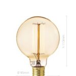 LAMPADINA CARBON, E27, G95, AMBRATA - AMARCORDS SRL AV952