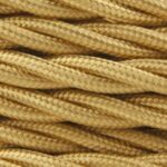 CAVO IN TESSUTO TRECCIATO ORO 3X0,75 COTONE - AMARCORDS SRL AX170
