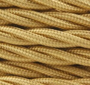 CAVO IN TESSUTO TRECCIATO ORO 3X0,75 COTONE - AMARCORDS SRL AX170