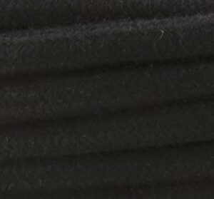 CAVO IN TESSUTO TONDO NERO 2X0,75 COTONE - AMARCORDS SRL AX315
