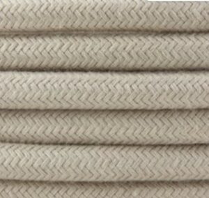 CAVO IN TESSUTO TONDO TORTORA 2X0,75 COTONE - AMARCORDS SRL AX323