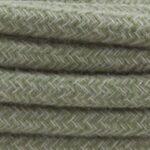 CAVO ELETTRICO RIVESTITO IN TESSUTO TONDO SALVIA 3X0,75 LINO - AMARCORDS SRL AX425