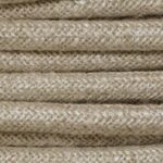 CAVO ELETTRICO RIVESTITO IN TESSUTO TONDO BEIGE 2X0,75 LINO - AMARCORDS SRL AX539