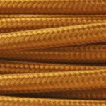 CAVO ELETTRICO RIVESTITO IN TESSUTO TONDO WHISKY 3X0,75 SETA - AMARCORDS SRL AX641