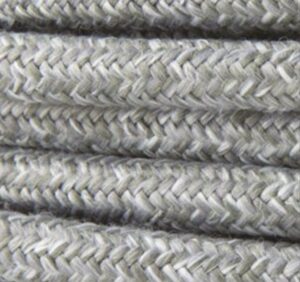 CAVO ELETTRICO RIVESTITO IN TESSU TOND GRIG.CHIAR 3X0,75LINO - AMARCORDS SRL AX648