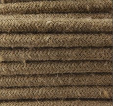 CAVO ELETTRICO RIVESTITO IN TESSUTO TONDO KHAKI 3X0,75 JUTA - AMARCORDS SRL AX673