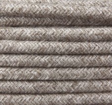 CAVO ELETTRICO RIVESTITO IN TESSUTO TONDO FUMO 3X0,75 CANAPA - AMARCORDS SRL AX680