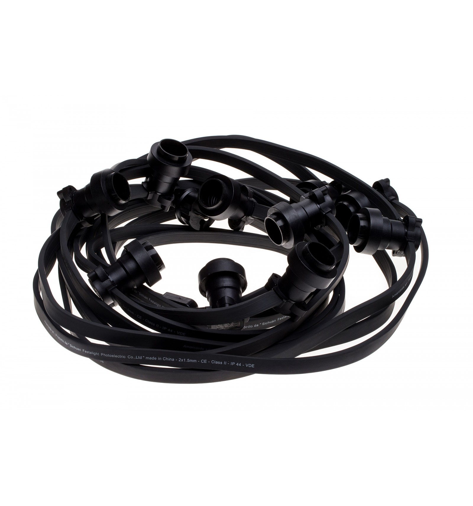 CATENARIA NERA-IP44 C/CAVO TONDO 2X1 12,5MT -NON GIUNTABILE- - AMARCORDS SRL BT300 CATENARIA NERA-IP44 C/CAVO TONDO 2X1 12,5MT -NON GIUNTABILE- - AMARCORDS SRL BT300