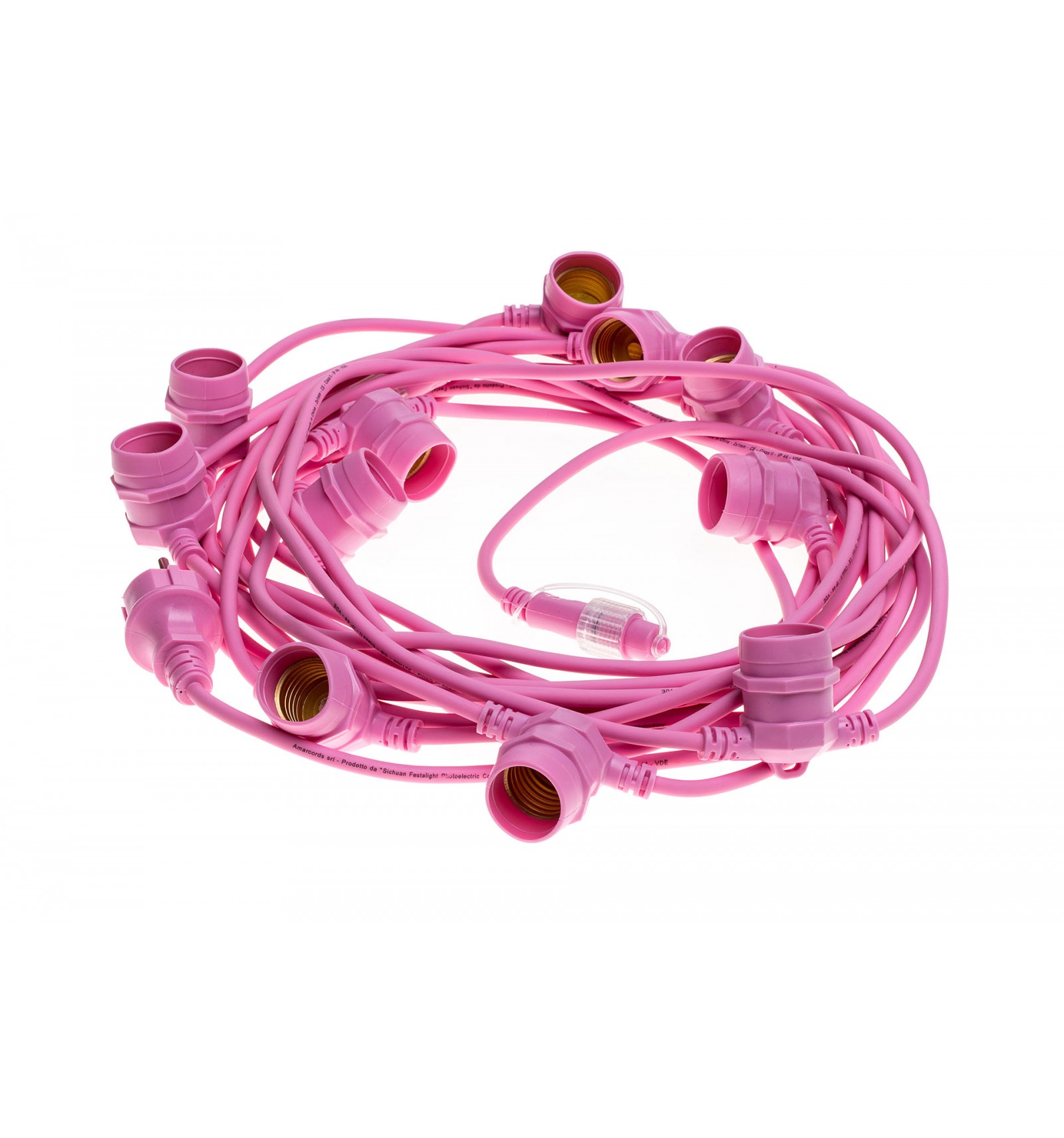 CATENARIA ROSA-ESTERNOIP44 C/CAVO TONDO 2X1MM DI RAME-12,5MT - AMARCORDS SRL BT503 CATENARIA ROSA-ESTERNOIP44 C/CAVO TONDO 2X1MM DI RAME-12,5MT - AMARCORDS SRL BT503
