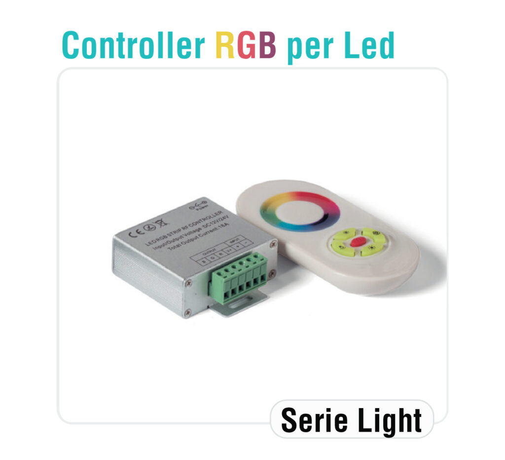 CONTROLLER PER RGB CON TELECOMANDO RF 30 MT - TECNO SWITCH SAS DI FUZIO N.LA CO040RG CONTROLLER PER RGB CON TELECOMANDO RF 30 MT - TECNO SWITCH SAS DI FUZIO N.LA CO040RG