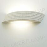 DALILA APP.CERAMICA BIANCA BIEMISSIONE 1LE27 PITTURABILE - LIBERTI LAMP SRL DALILA