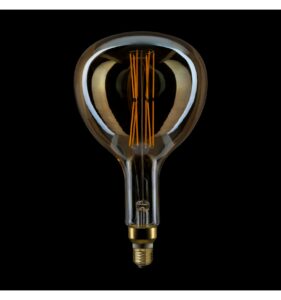 LAMPADINA LED 4W 2000K VETRO AMBRA FIL.ARROTOND.VERT.E27 - AMARCORDS SRL DL162
