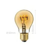 LAMPADINA LED, E27, A60, DIMM. AMBRATA - AMARCORDS SRL DL601
