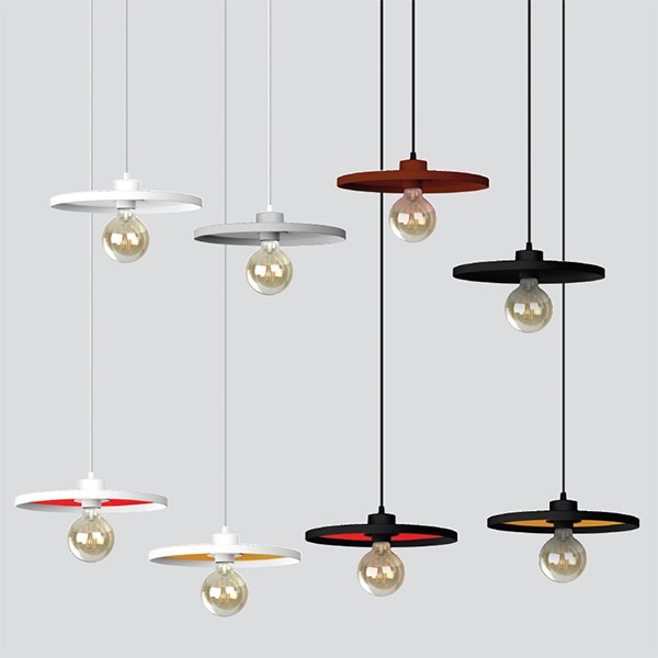 DISK 2S 300MM E27 NERO / ROSSO - GHIDINI ILLUMINAZIONE SRL 264037201 DISK 2S 300MM E27 NERO / ROSSO - GHIDINI ILLUMINAZIONE SRL 264037201