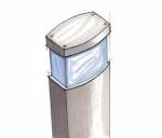 TOWER 1X35W G12 TUTTA LUCE L.=650 GRIGIO - NOVALUX E500K1035GA