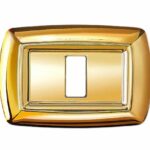 PLACCA TONDO' 3 MODULI ORO - ELETTROCANALI PLADER GROUP ECL2593OR