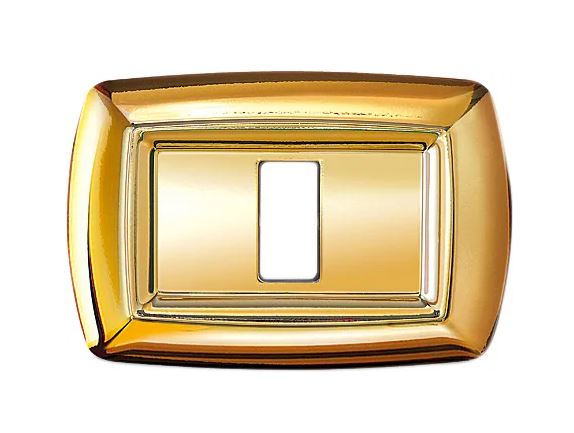 PLACCA TONDO' 3 MODULI ORO - ELETTROCANALI PLADER GROUP ECL2593OR PLACCA TONDO' 3 MODULI ORO - ELETTROCANALI PLADER GROUP ECL2593OR