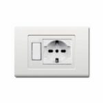 PLACCA TONDO'Q X UNEL DECENTRATA BIANCO - ELETTROCANALI PLADER GROUP ECL2698WH