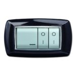 PLACCA MYLIFE 4 MOD.NERO GLITTERING - ELETTROCANALI PLADER GROUP ECL2984NG