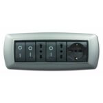 PLACCA MYLIFE 7 MOD.ACCIAIO SATINATO - ELETTROCANALI PLADER GROUP ECL2987AS