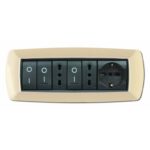 PLACCA MYLIFE 7 MODULI AVORIO - ELETTROCANALI PLADER GROUP ECL2987A