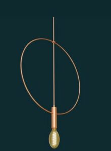 PENDENTE ZERO IN OTTONE FIN. RAME - AMARCORDS SRL EL236