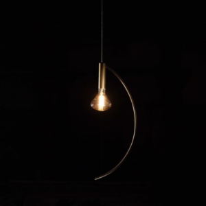 PENDENTE AD ARCO IN OTTONE FIN. ORO - AMARCORDS SRL EL240