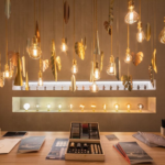 LAMPADARIO ELEMENTS ORO ZINCATO - AMARCORDS SRL EL260
