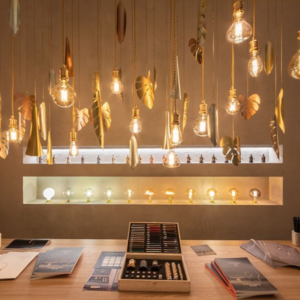 LAMPADARIO ELEMENTS ORO ZINCATO - AMARCORDS SRL EL260