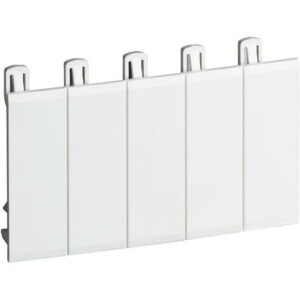 COPRIFORO BIANCO 5DIN CON PREFRATT 1/2 MOD - BTICINO F215FP