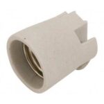 PORTALAMPADA E/27 IN CERMICA CE FILETTO M10X1 - FAEG SRL FG24100