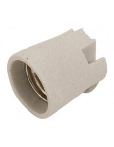 PORTALAMPADA E/27 IN CERMICA CE FILETTO M10X1 - FAEG SRL FG24100