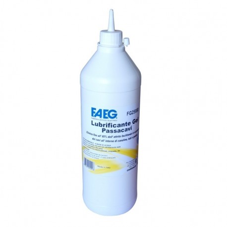 FLACONE LT.1 GEL ECOLOG. LUBRIF.PASSACAVI - FAEG SRL FG25950 FLACONE LT.1 GEL ECOLOG. LUBRIF.PASSACAVI - FAEG SRL FG25950