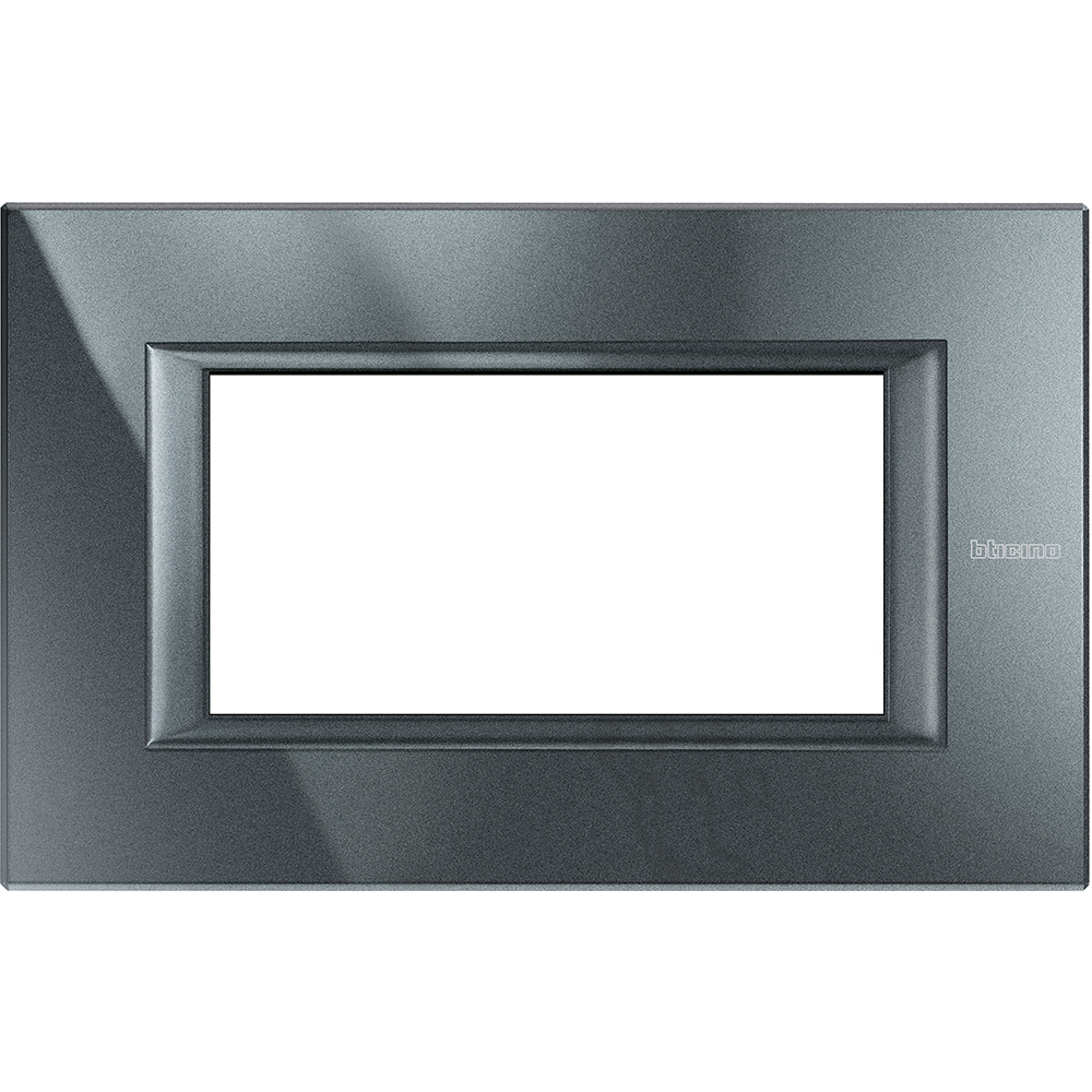 AXOLUTE - PLACCA 4P ANTRACITE - BTICINO HA4804HS AXOLUTE - PLACCA 4P ANTRACITE - BTICINO HA4804HS