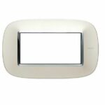 AXOLUTE - PLACCA 4P ARGENTO SATINATO - BTICINO HB4804SA