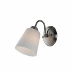APPLIQUE 1162 NICKEL 1XE14 21X29CM COPPA VETRO - FAN EUROPE LIGHTING SRL I-1162/AP NIK