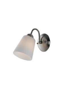 APPLIQUE 1162 NICKEL 1XE14 21X29CM COPPA VETRO - FAN EUROPE LIGHTING SRL I-1162/AP NIK