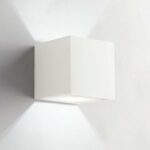 APPLIQUE GESSO CUBICO BIANCO 1XG9 MAX 28W - FAN EUROPE LIGHTING SRL I-RUBIK-AP