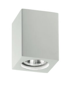 CUBETTO GESSO DA SOFFITTO GU10 FISSO 70X70X90 MAX 35W IP20 - FAN EUROPE LIGHTING SRL I-SPACE-S-Q1